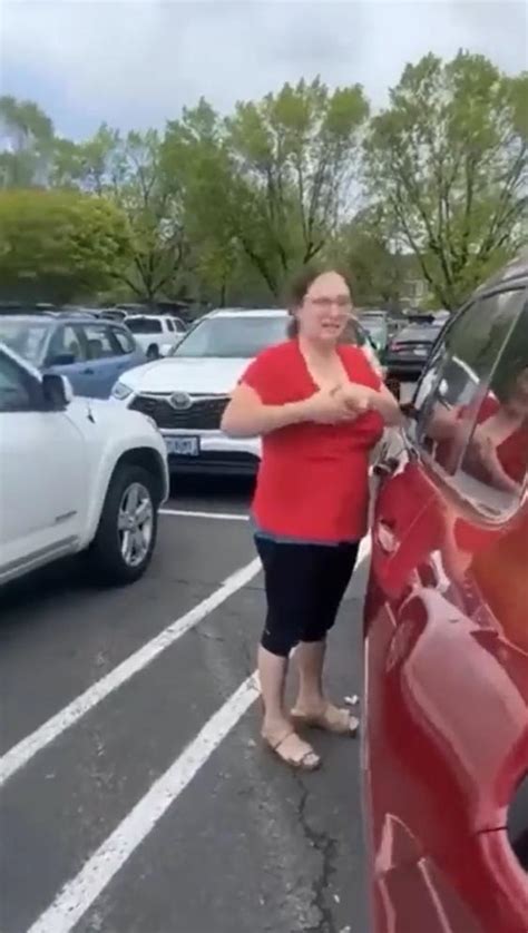 Cant Grab A Parking Space Angry Auntie Squirt Her Milk On Guys Car