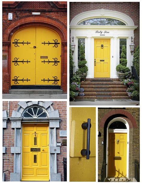 Exterior Color Inspirations The Bright And Bold Yellow Door House Appeal