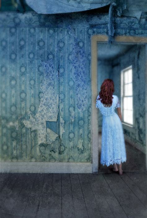 woman in abandoned house photograph by jill battaglia