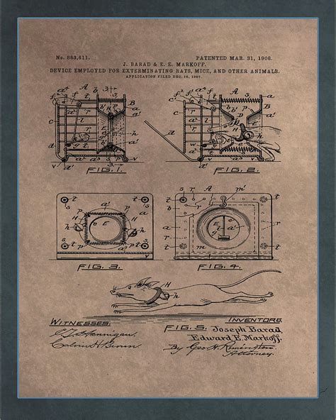 Check spelling or type a new query. Animal Trap Patent Drawing 1a Mixed Media by Brian Reaves