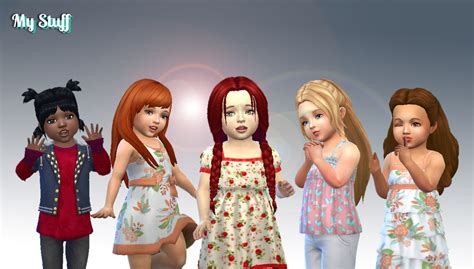 Mystufforigin Toddlers Hair Pack 10 ~ Sims 4 Hairs