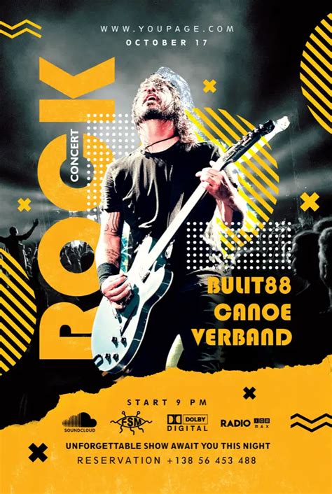 Free Rock Concert Poster Template Free Poster Downloads
