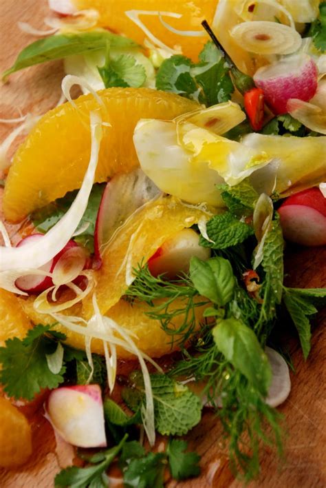 Recette de Salade d oranges aux herbes acidulées
