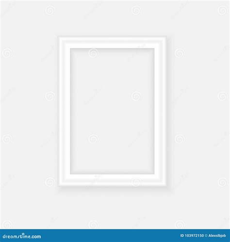 White Picture Frame Landscape Orientation Minimalistic Detailed Photo