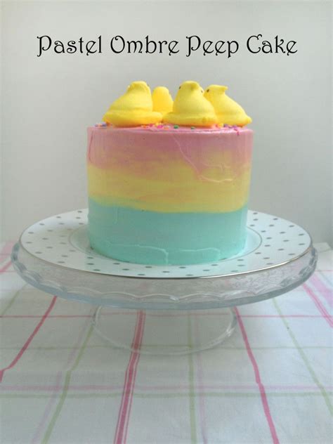 Pastel Ombre Peep Cake Peeps Cake Pop Cupcakes Zucchini Cake Savoury
