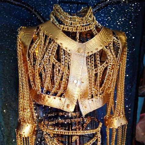 Gold Chain Bikini And Jacket Drag Universe