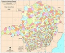 Mapa de Minas Gerais - Cidades, mapa por região, mapa político