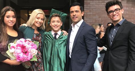 Kelly Ripa And Mark Consuelos Celebrate Their Sons Middle School