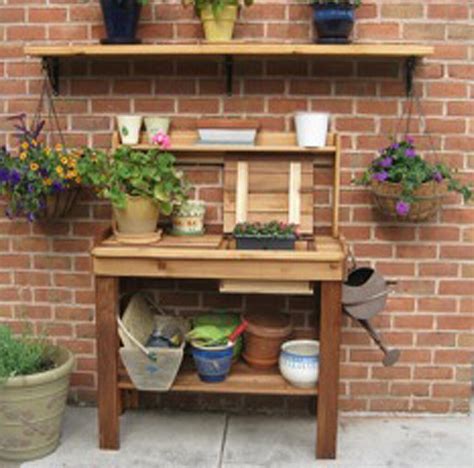 Potting Bench Outdoor Potting Bench 4x2 Outdoor Living Today