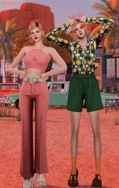Sims 4 70s Lookbook