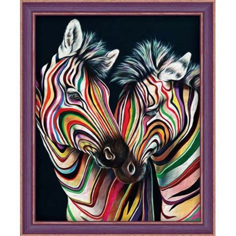 The 6 best places to get your diamond painting kits from. DIAMOND PAINTING KIT COLOURFUL ZEBRAS AZ-1556