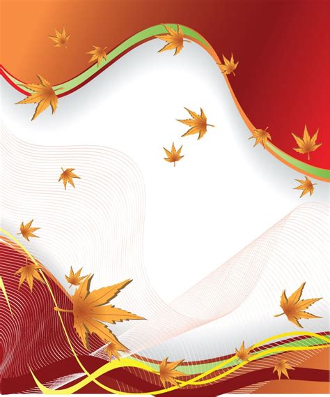 Vector Autumn Leaves Background Free Vector Graphics