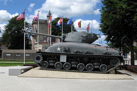 Tank Outside The Airborne Museum In Sainte Mere Eglise France