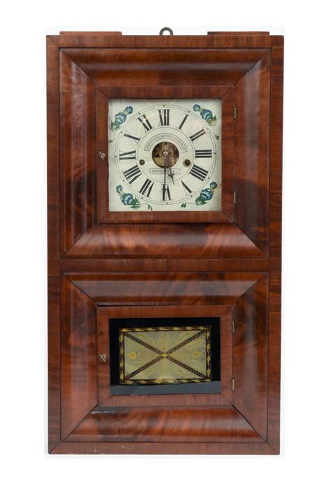 Early 19th Century American Bristol Walnut Case Wall Clock For Sale At 1stdibs Wall Clock Case