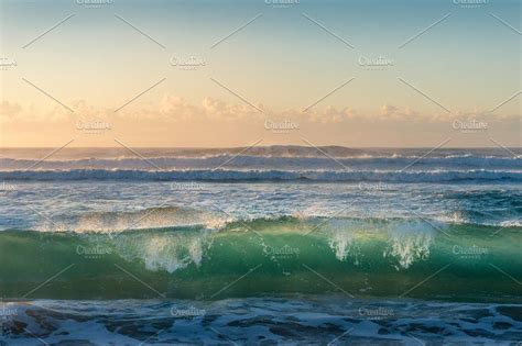Turquoise Blue Ocean Waves Ocean Waves Nature Background Waves