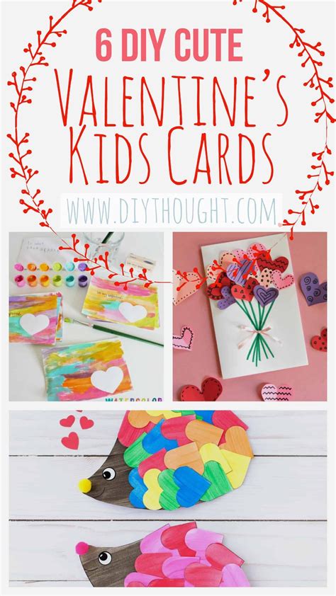 6 Diy Cute Valentines Kids Cards Valentines Cards For Kids