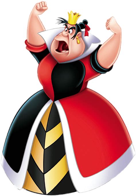 Angry Queen Of Hearts Queen Of Heart Disney Clipart Full Size