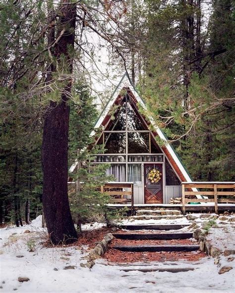 40 Beautiful Cabin House Design Shaped Like A Cone Beautiful Cabins