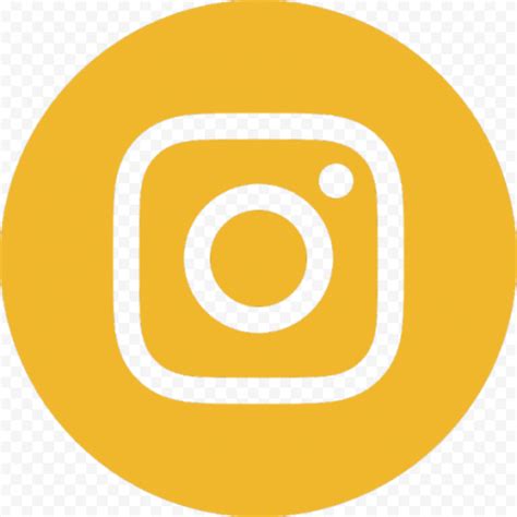 Yellow Circle Instagram Logo Sign Icon Citypng