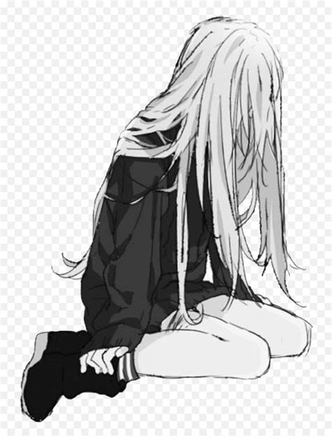 Anime Girl Sad Wallpapers Sad Girl Anime Png Anime Girl Sitting Png Free Transparent Png
