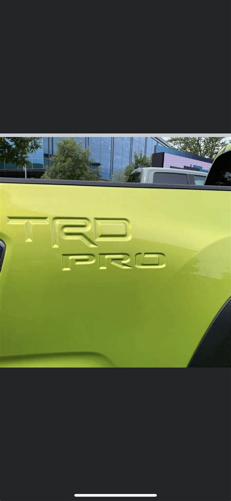 2022 Trd Pro In Electric Lime Metallic Rtoyotatacoma
