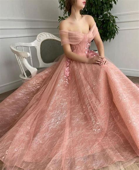 Pastel Ethereal Gown Prom Dresses Lace Ball Gowns Tulle Prom Dress