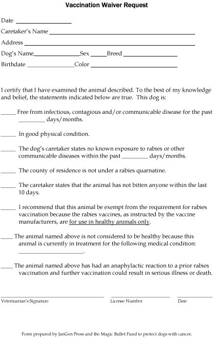 Waiver Form Free Printable Documents