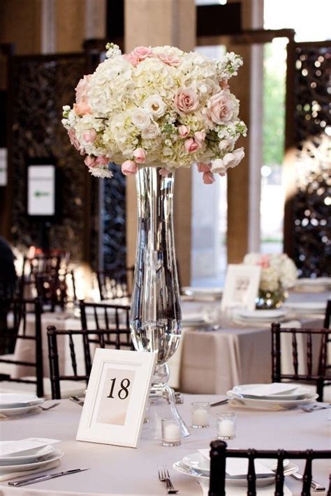 Clear Trumpet Floral Vase Wedding Centerpiece Receptions