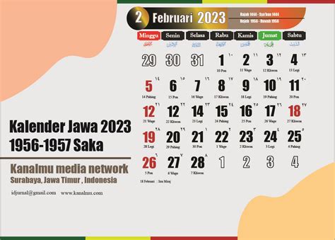 Hari Baik Februari 2023 Di Kalender Jawa