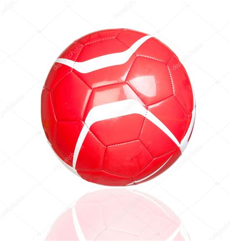 Red Soccer Ball — Stock Photo © Gelpi 9437535