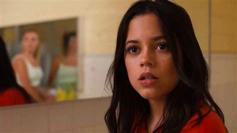 See Jenna Ortega In A Transparent Top And Tie