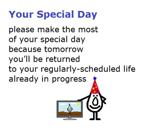 Your Special Day, Funny Birthday Poem. Free Happy Birthday eCards | 123