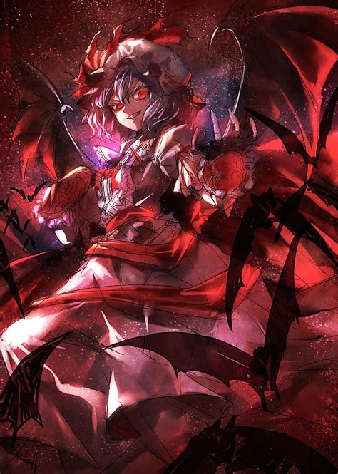 Remilia Scarlet Gothic Anime Anime Fantasy Dark Fantasy Art Dark