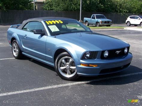 2005 Windveil Blue Metallic Ford Mustang Gt Deluxe Convertible