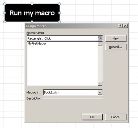 Excel Tutorial Assigning Macro To Button