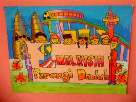 Pada tahun 1957, tanggal tersebut merupakan tarikh kemerdekaan bagi persekutuan tanah melayu (malaysia) seperti yang dijanjikan oleh kerajaan british dalam perjanjian london pada tahun 1956. berusdankrayonkami: POSTER 1 MALAYSIA PERANGI DADAH TAHAP ...