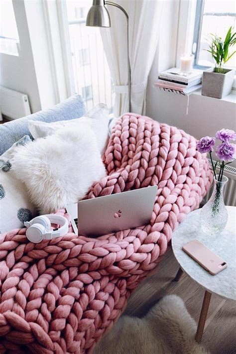 Handmade Chunky Knit Blanket Giant Knit Blanket Ts For Designers