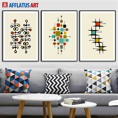 Colorful Geometric Shape Nordic Posters And Prints Wall Art Canvas