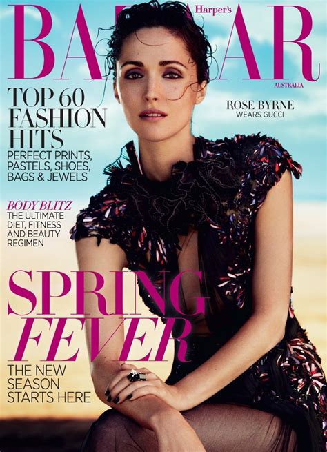 Mary Rose Byrne Harpers Bazaar Covers Vogue Covers Celebrity