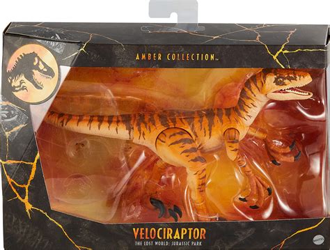 Buy Jurassic World Amber Collection Tiger Velociraptor 6 In Dinosaur