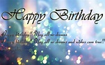 Unique Happy Birthday Wishes Sms Quotes Messages bday Status