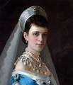 Portrait of Empress Maria Feodorovna in Pearl Dress by Ivan Kramskoy ️ ...