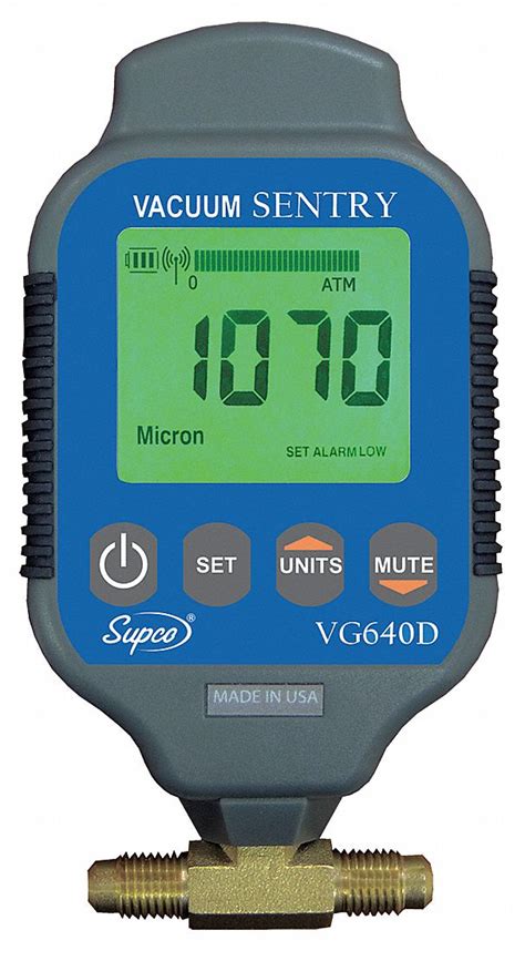 Supco Vacuum Gauge Lcd Display Measuring Range 0 To 19000 Microns 1