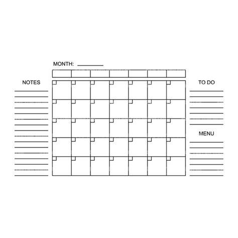 Weekly Planner Template Svg Calendar Svg Monthly Printable Inspire