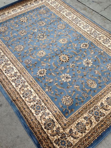 Vintage gold medallion area rug. Light Blue Persian Style Oriental Area Rug 8x10 8 x 10 ...