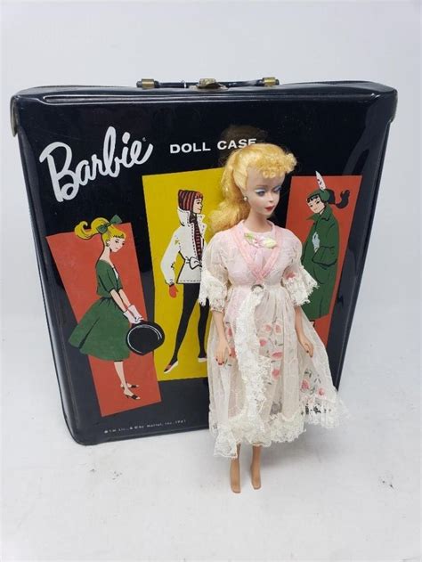 Sold Price Vintage 1961 Mattel Barbie Doll In Original Black Case With Accessories April 5