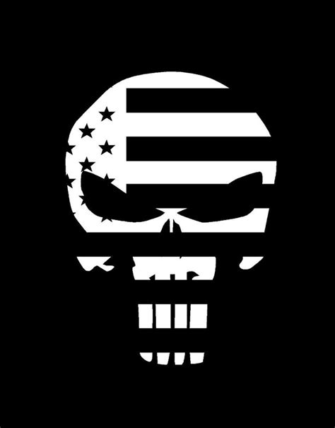 Chris Kyle Punisher Skull Flag Vinyl Decal Cráneos Y Calaveras