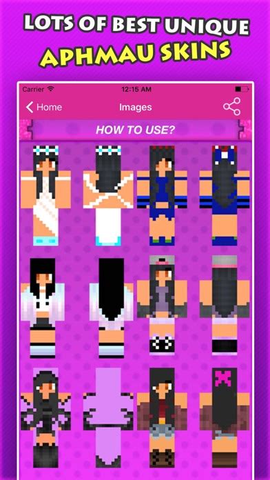 NEW APHMAU SKINS FREE For Minecraft Pocket Edition IPhone App