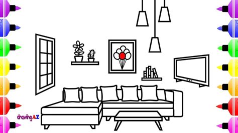 Living Room For Kids Drawing Best Ideas Duwikw