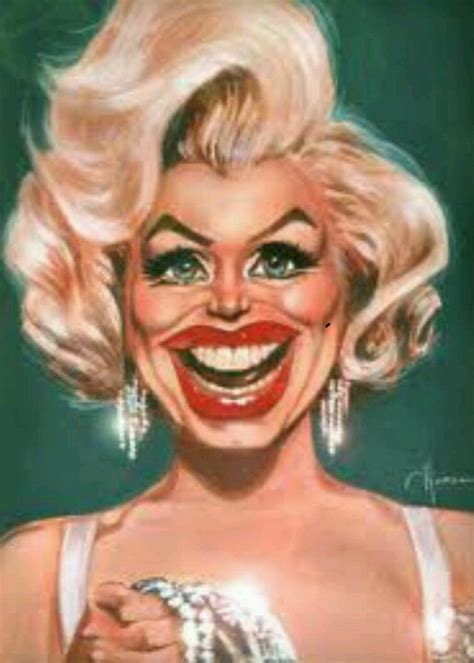 Caricatura Scary Really Celebrity Caricatures Caricature Marilyn My